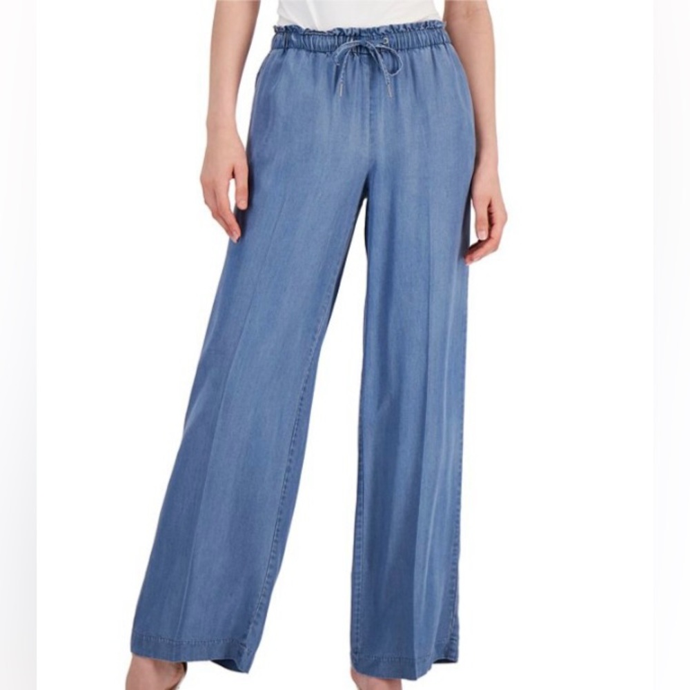 Anne Klein | Wide Leg Tencel Pant | Size XL